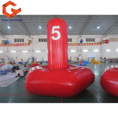 China Custom Inflatable Race Marker PVC Tarpaulin Factory Water Buoy Floating Buoy For SIP for sale