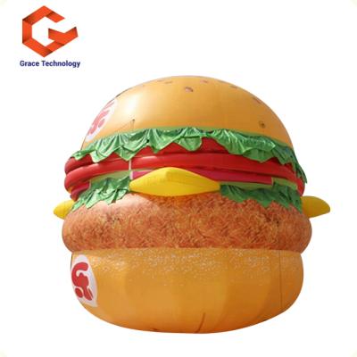 China Fresh Advertising Burger Model Balloon Inflatable Shop Inflatable Food Model For Sale for sale