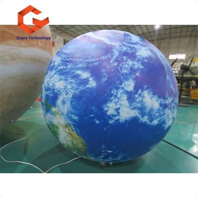 China Hot sale flame retardant and waterproof inflatable earth globe, inflatable earth ball, inflatable balloons for advertising for sale