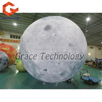 China Custom Flame Retardant Waterproof LED Lighting Inflatable Moon Jupiter Saturn Uranus Neptune Mercury Venus For Party Planet Balloons Earth Decoration for sale