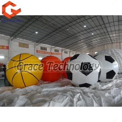 China Cute Outdoor Large PVC Inflatable Football Soccer Ball Inflatable Soccer Helium Balloon for sale