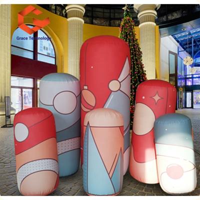 China Parties Advertising Inflatable Column Decoration, Custom Logo Inflatable Tube Decoration For Shows, Parties, Activities for sale