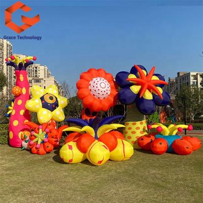 China Outdoor Inflatable Parties Flower Party Decoration , Inflatable Flower Model For Festival And Wedding for sale