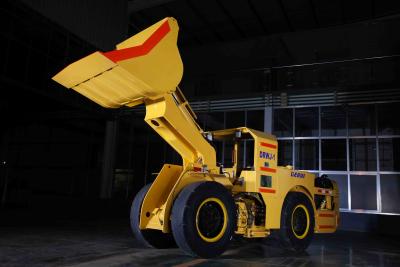 China Yellow color LHD Mining Machine Customized  Underground Front End Loader  1 cube bucket for sale