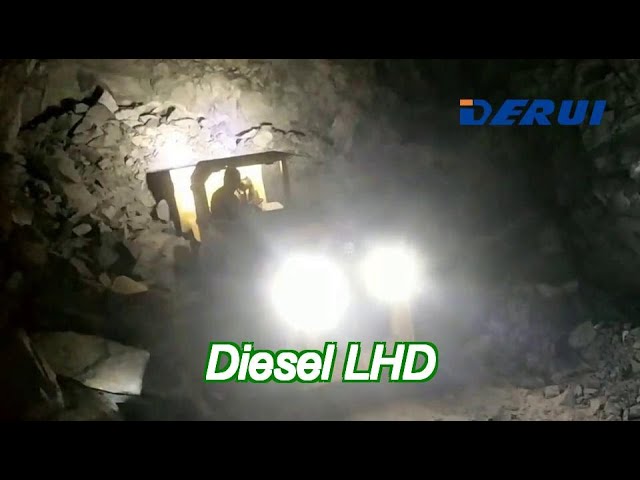 derui drwj-2 diesel lhd tunneling hard rock mining  loader equipment