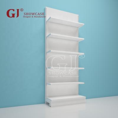 China Pharmacy Metal Health And Beauty Shops Furniture Wall Mounted Pharmacy Shelf Free Standing Medical Display Racks for sale