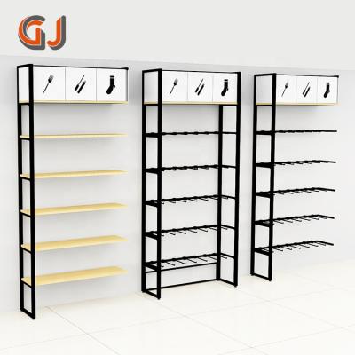 China General Store Single Sided Merchandise Display Racks Miniso Retail Display Racks Gift Shop Showcase Racks for sale