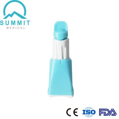 China Auto Safety Blood Lancets 23G with 3 Depths 1.3mm, 1.8mm, 2.3mm for sale