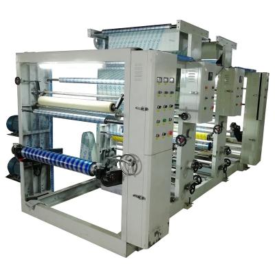 China BOPP 1000mm Two Color BOPP CPP PET PC PVC Film Rotogravure Printing Machine for sale