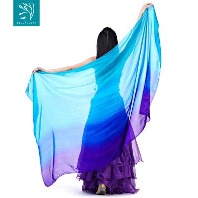 China Belly Dancing Accessories 100% Silk Belly Dance Veil BellyQueen for sale