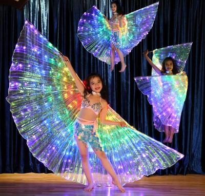 China Dresses US FCC EU EMC Certificated Super Bright 270 / 360 Degree Safety Led Belly Dance Isis Wings Belly Dance Costumes for sale