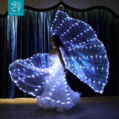 China Led Hip Scarf 382 Lights Upgrade Super Bright 360-Degrees Led Belly Dance Isis Wings LED Isis Wings Costume Cloak for sale