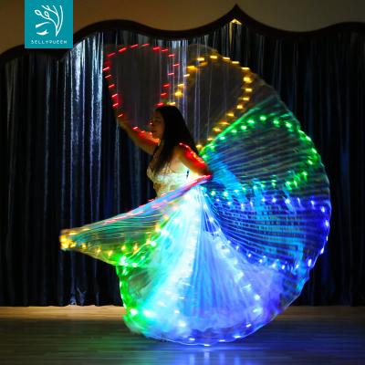 China Premier Super Led Luminous Belly Dance Upgrade 288 Lampls 360-Degree Prop Isis Wings Costumes Cloak For Ladies for sale