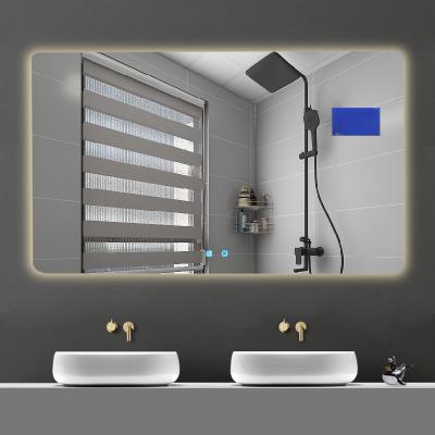 China Fancy LED Bathroom Light Waterproof Electric Bathroom Light Touch Mirror with Smart Touch Dimmer Switch for sale