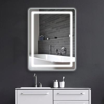 China Wholesale Modern Traditional Rongchang Touch Sensor Illuminated Wall Decorative Mirror Led Light Bathroom Mirror for sale