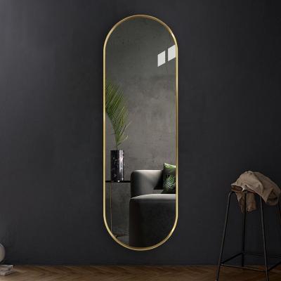 China Rongchang Contemporary Decorative Wall Mirror Aluminum Alloy Dressing Room Mirror Beauty Salon Mirrors For Barber Shop for sale