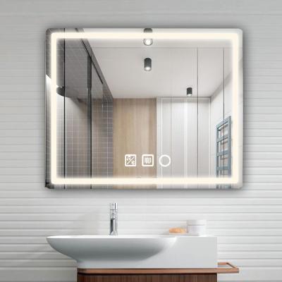 China 2022 Factory price furniture floor full length decorative mirror frame wall mirror illuminated aluminum for bathroom led smart mirror for sale