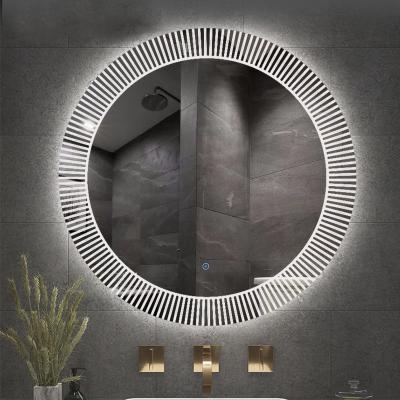 China Full Wall Hanging Backlit LED Bathroom Mirror Wall Mirror Hotel Bathroom LED Lighted Full Length Vanity With LED Mirror for sale