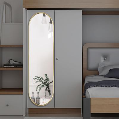 China Minimalist Rongchang 50*160cm Gold/Silver/Black Framed Wholesale Wall Of Cheap Mirrors Haircut Mirror Stickers for sale