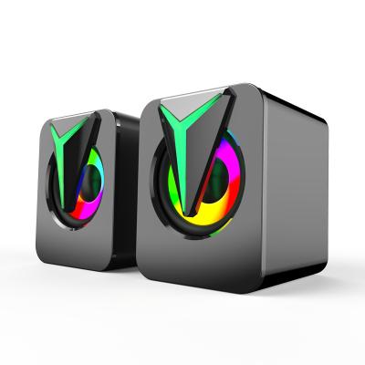 China AirPlay OutletsFT-25-2.1RGB Movable Lights USB Powered X-Bass Speaker WooferSubwooferSpeaker For Desktop for sale