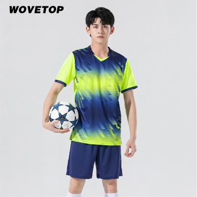 China Fashion Wholesale Custom Men's Logo Mesh Sublimation Set Plus Size Football Wear Shirt Manufacturer Tank Top Soccer Uniforms C5029 for sale