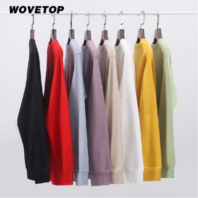 China Fashion Wholesale Custom High Quality Anti-pilling Women's Unisex Crewneck Plus Size Plain Cotton Men's Hoodies and Sweatshirts for sale