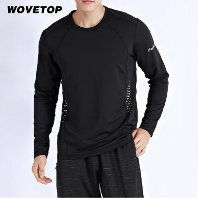 China Breathable Running Men's 2022 Hot Sales Fashion Wholesale QUICK DRY Custom Made Men's Sports Fitness Gym Sport Training T-Shirt Long Sleeve for sale