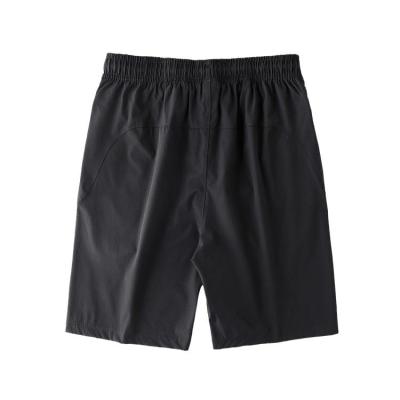 China Anti-wrinkle Black 10% Nylon Spandex 90% Men's Running Elastic Waist Plus Size Men's Shorts for sale