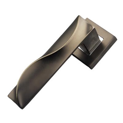 China 2022 Anti-corrosion Modern Aluminum Door Handles Interior Door Handles Lever Handles Complete Modern Luxury for sale