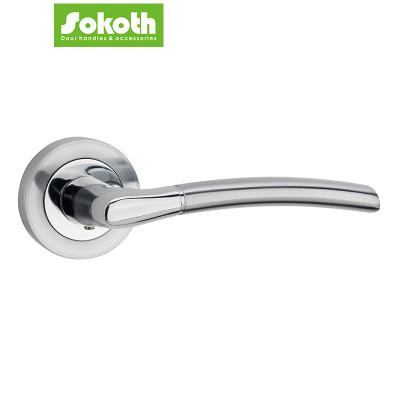 China Hot Selling Anti-corrosion Modern Aluminum European Interior Door Handles Door Lever Handle Door Handle Lock for sale