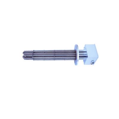 China Industrial Flange Tubular Immersion Heaters With Temperature Control For Oil Or Air for sale