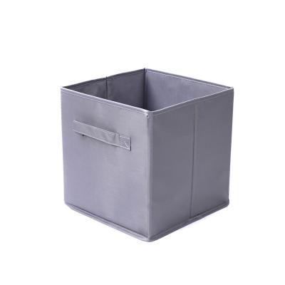 China Durable Foldable Cloth 6 Foldable Breathable Storage Box Clothes Storage Cube Collapsible Bins With Handle for sale