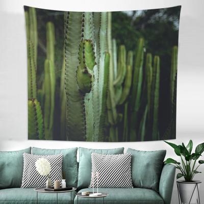 China Full Moon Classic Cactus Plants Agave Tapestry Wall Hanging Succulent Blanket Decorate Table Home Bedroom Living Room for sale