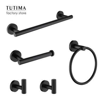 China SUS 304 Stainless Steel Wall Mounted Towel Ring Set Bathroom Accessories Wayfair Towel Rack Toilet Paper Hook for sale