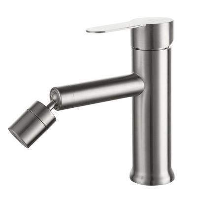 China Good Quality 360 Stainless Steel Bathroom Basin Faucet Metered Rotating Mixer Taps 360 Cheap Price for sale