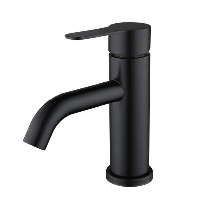 China Factory Direct Supply 304 720 Degree Stainless Steel Black Mixer Taps Bathroom Basin Faucets for sale