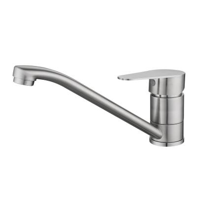 China Metered Faucets Bathroom Wash Deck Mounted Basin 360 Hot Cold Lead Free 304 Basin Faucet Rotating Mixer for sale