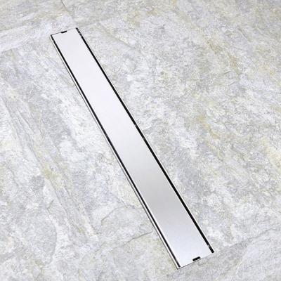 China Modern Concealed Linear Shower Drain Stainless Steel Long Floor Drain Trap For Hotel Bathroom for sale