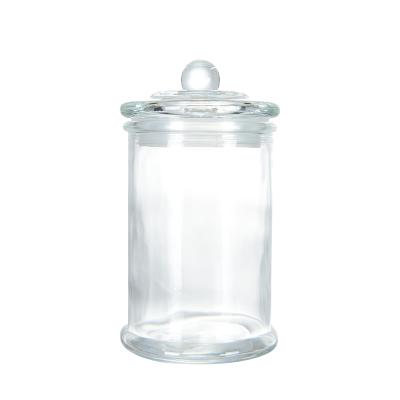 China Eco-friendly Storage Cookie Candy Honey Food Kitchen Glass Storage Jar Bottle Glass for sale