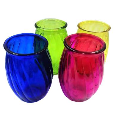 China Minimalist Moden for Centerpieces Home Decoration Round Wide Mouth Glass Flower Vase for sale