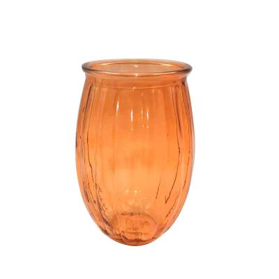 China Wholesale Cheap Tall Minimalist Decoration Crystal Glass Bottle Flower Vase For Home Decor for sale