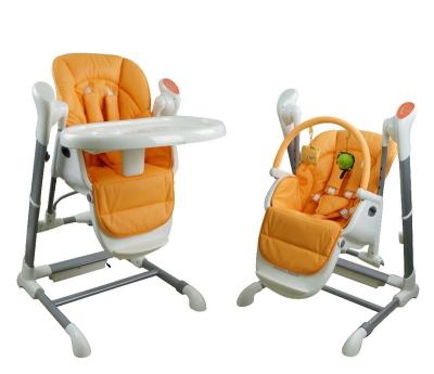 China Modern Multifunctional Folding Baby Rocking Feeding Crib Swing Chair/Referee Chair 2 in 1 for sale