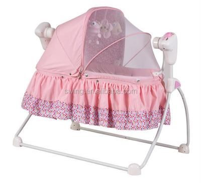 China Traditional Automatic Baby Swing Baby Folding Crib Baby Cribs With Music Hot Selling In Europe for sale