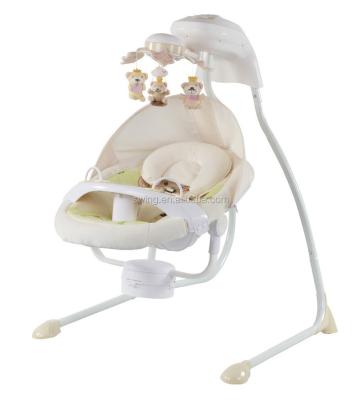 China 2021 Latest Modern Electric Baby Swing New Design Dining Plate Plastic Baby Swing for sale