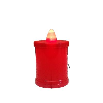 China Wholesale Battery Mini Led Candle Grave Light Church Religious Funeral Ritual Memorial Holders Activities For Cemetery for sale