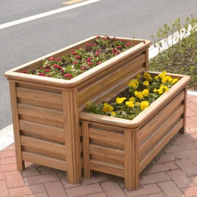 China Chinese Factory Customized Modern Garden Bed Planter Aluminum Alloy Material Flower Box for sale