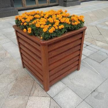 China Bulk Modern Outdoor Aluminum Stand Extra Large Metal Pots and Planters Box Decorative Flower Pot The Big Size for sale