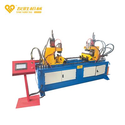 중국 Wholesale and retail factory sell high speeding hydraulic metal double-head rotary hole punching machine 판매용