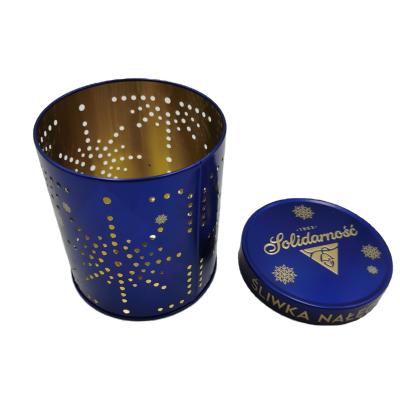 China Food Factory Custom Printed Small Empty Luxury Round Metal Containers Jar Packaging Tin Boxes With Lid for sale