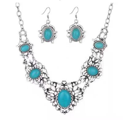 China CLASSIC Retro European And American Personality Turquoise Set Chain for sale